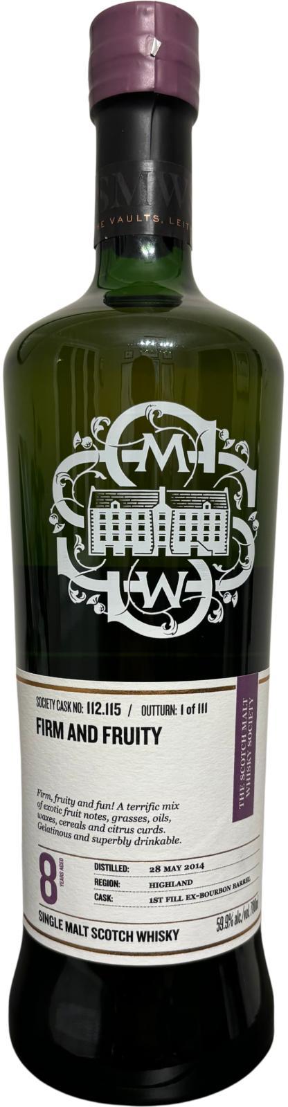 Inchmurrin 2014 SMWS 112.115 Firm and fruity