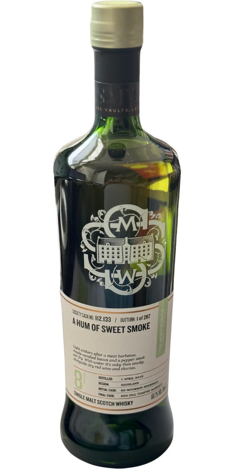 Inchmurrin 2016 SMWS 112.133 A hum of sweet smoke