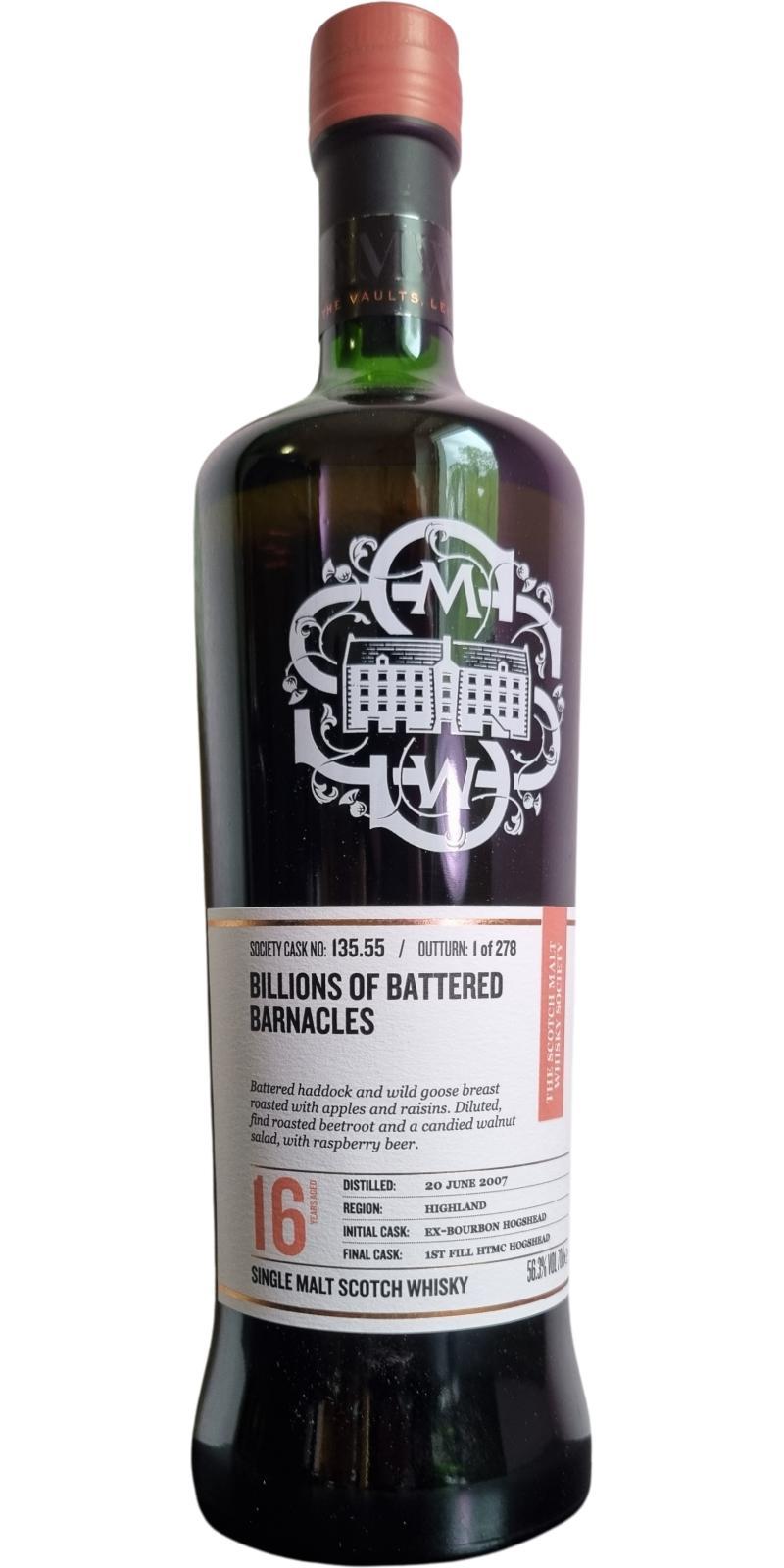 Loch Lomond 2007 SMWS 135.55 Billions of battered barnacles