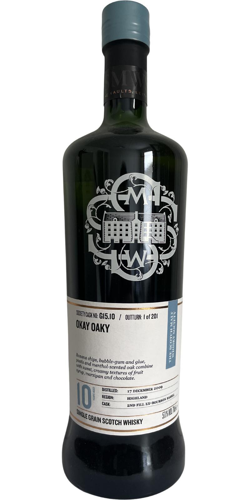 Loch Lomond 2009 SMWS G15.10 Okay Oaky