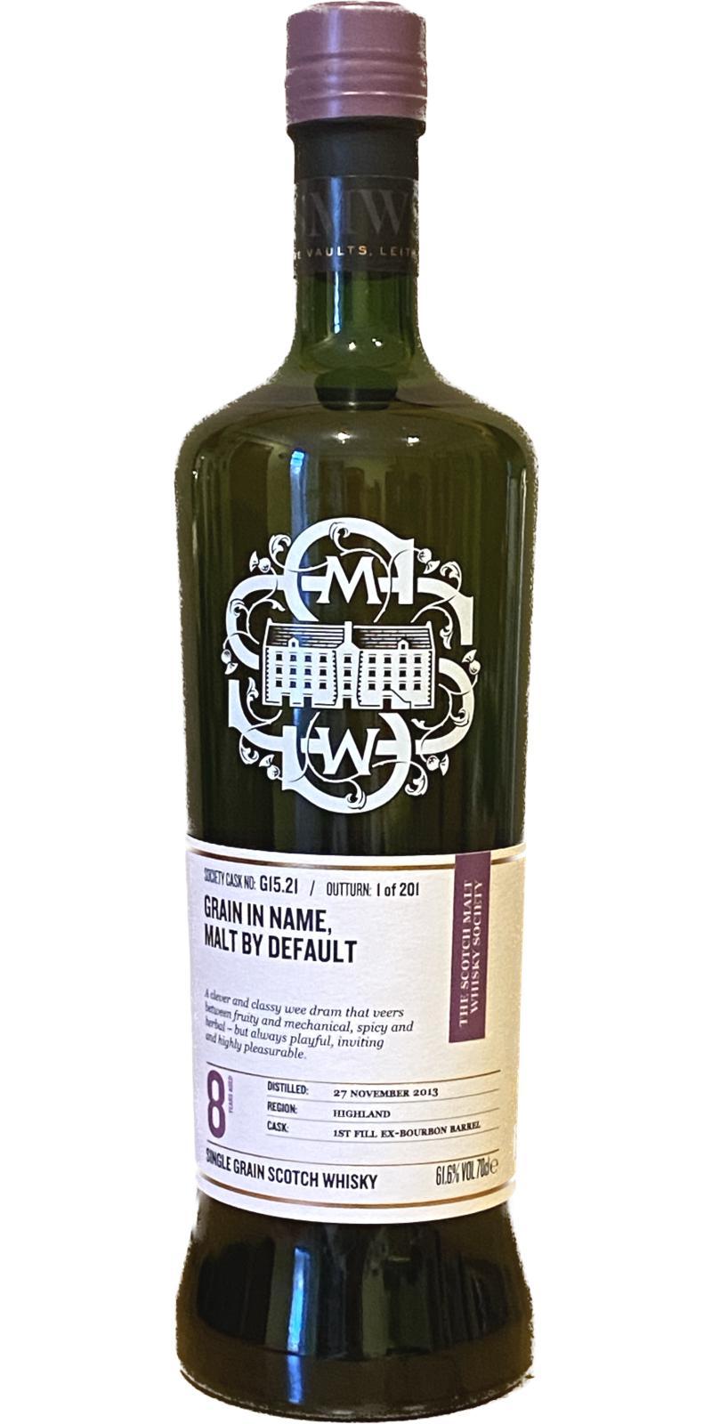 Loch Lomond 2013 SMWS G15.21 Grain in Name, Malt by Default