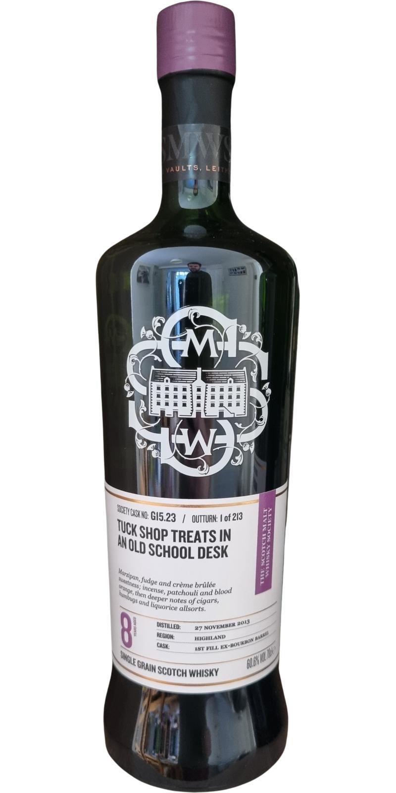 Loch Lomond 2013 SMWS G15.23 Tuck shop treats in an old school desk