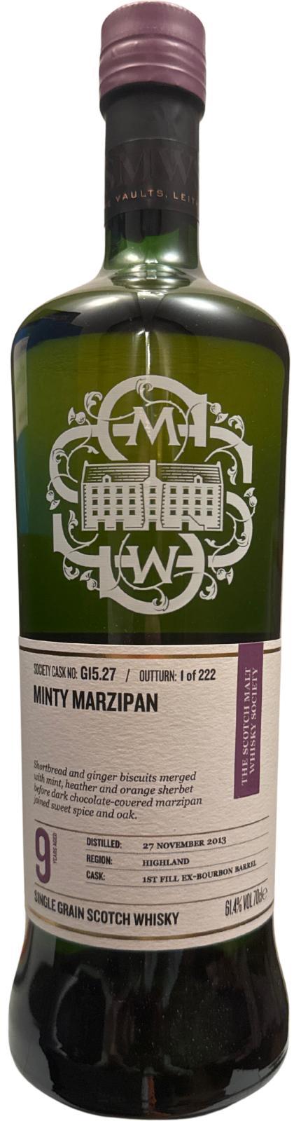 Loch Lomond 2013 SMWS G15.27 Minty marzipan