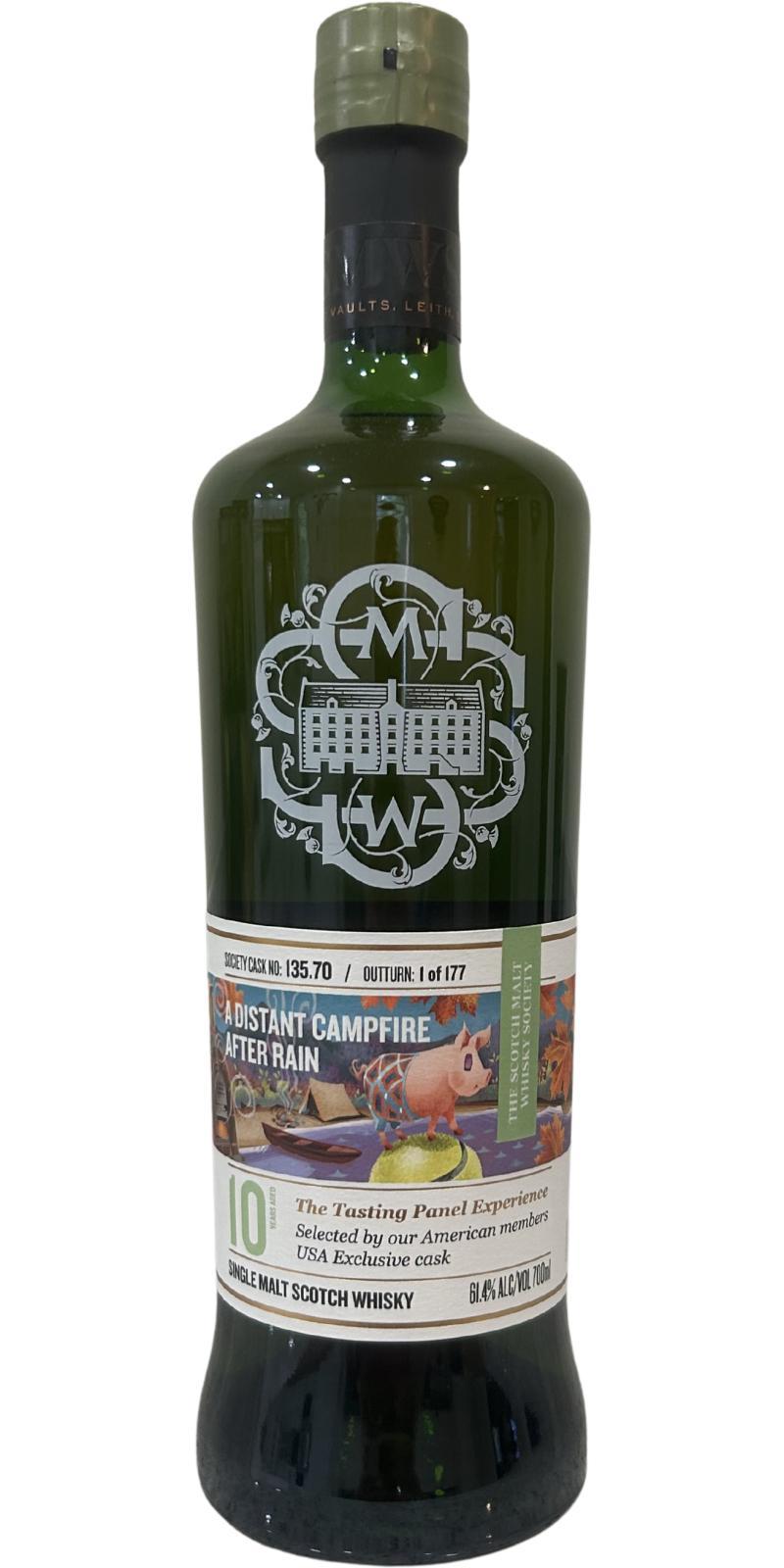 Loch Lomond 2015 SMWS 135.70 A Distant Campfire After Rain