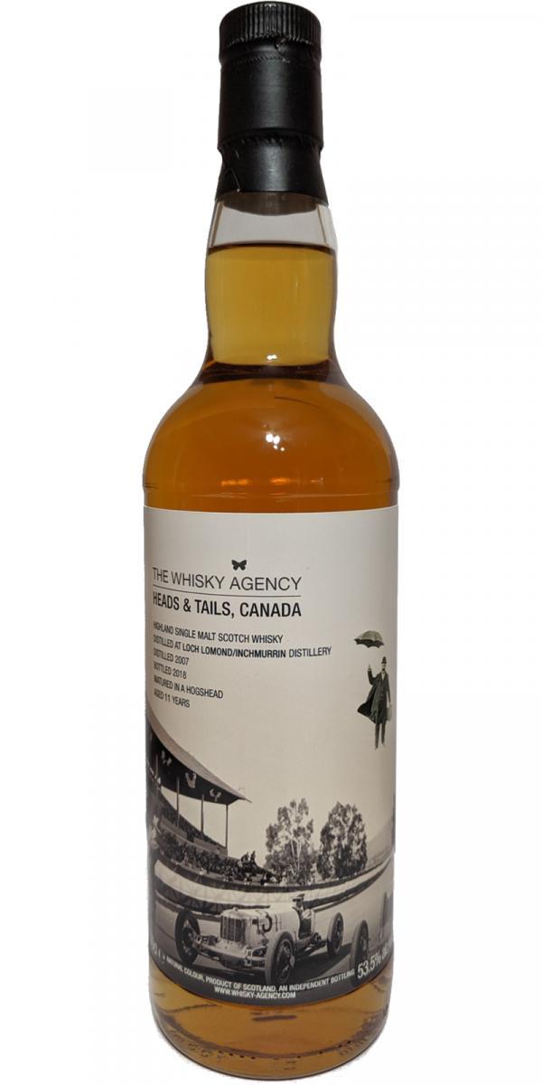 Inchmurrin 2007 TWA Joint Bottling with Heads & Tails, Canada