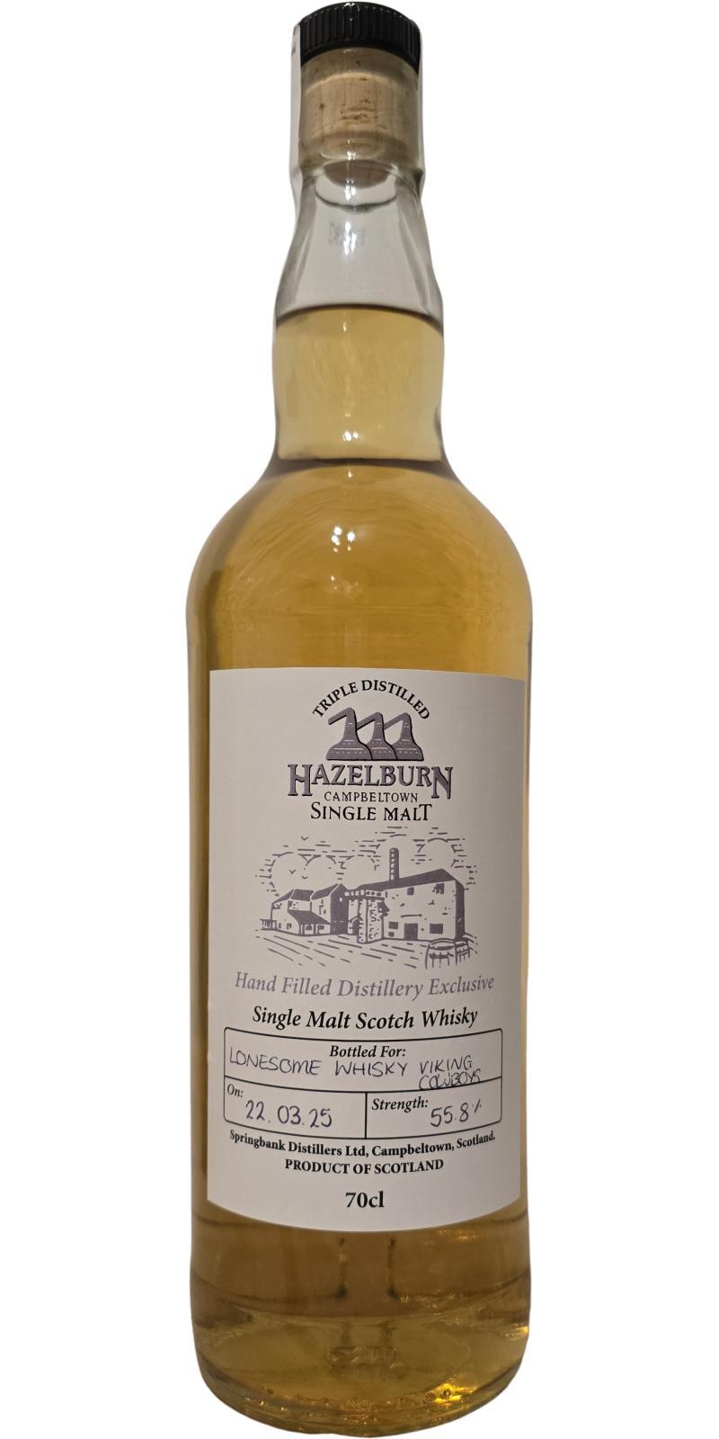 Hazelburn Hand Filled Distillery Exclusive