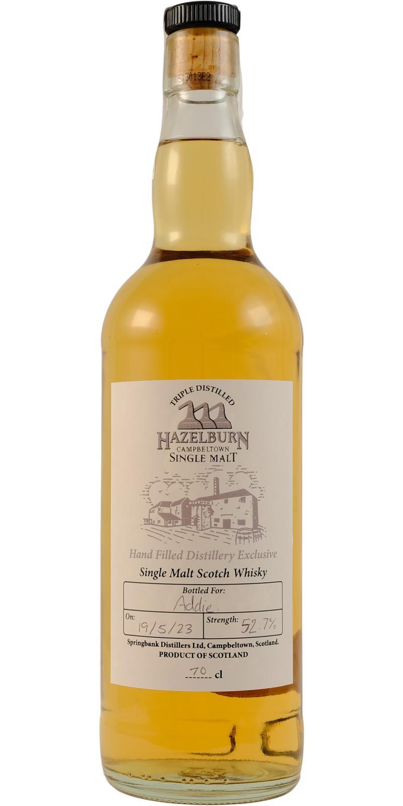 Hazelburn Hand Filled Distillery Exclusive