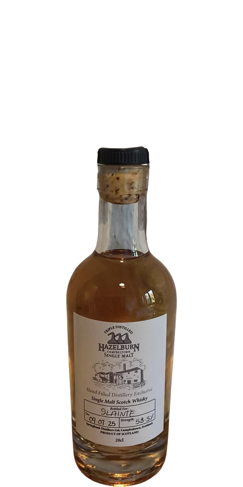 Hazelburn Hand Filled Distillery Exclusive