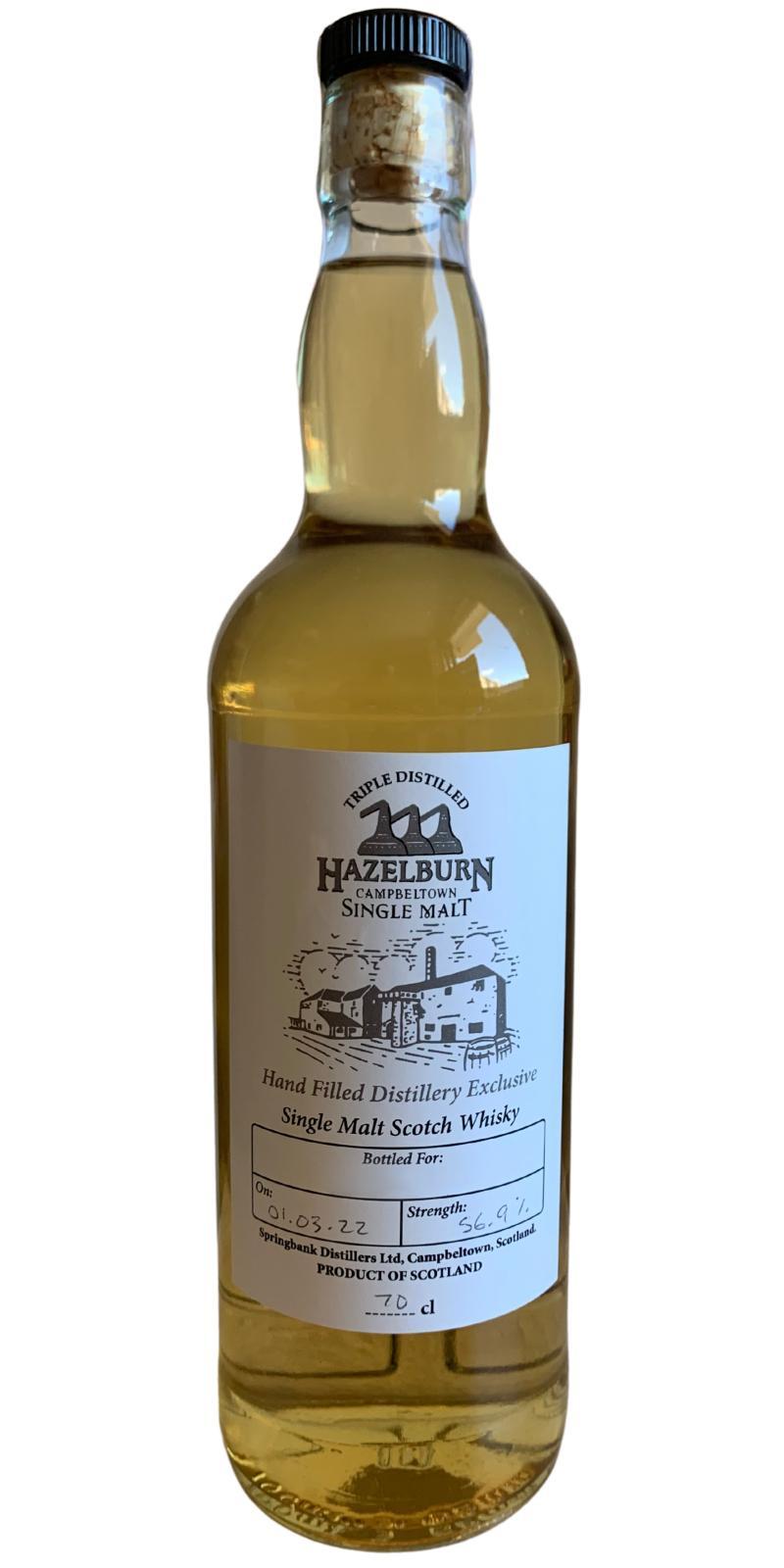 Hazelburn Hand Filled Distillery Exclusive