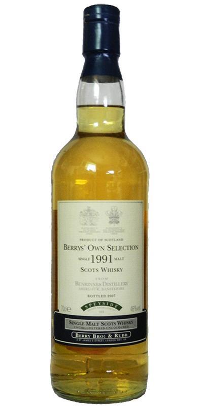 Benrinnes 1991 BR Berrys' Own Selection