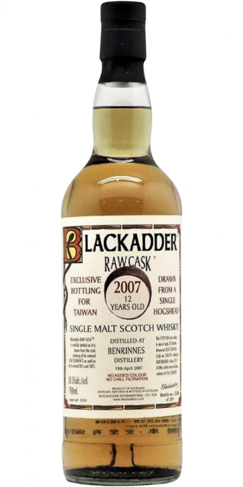 Benrinnes 2007 BA Raw Cask