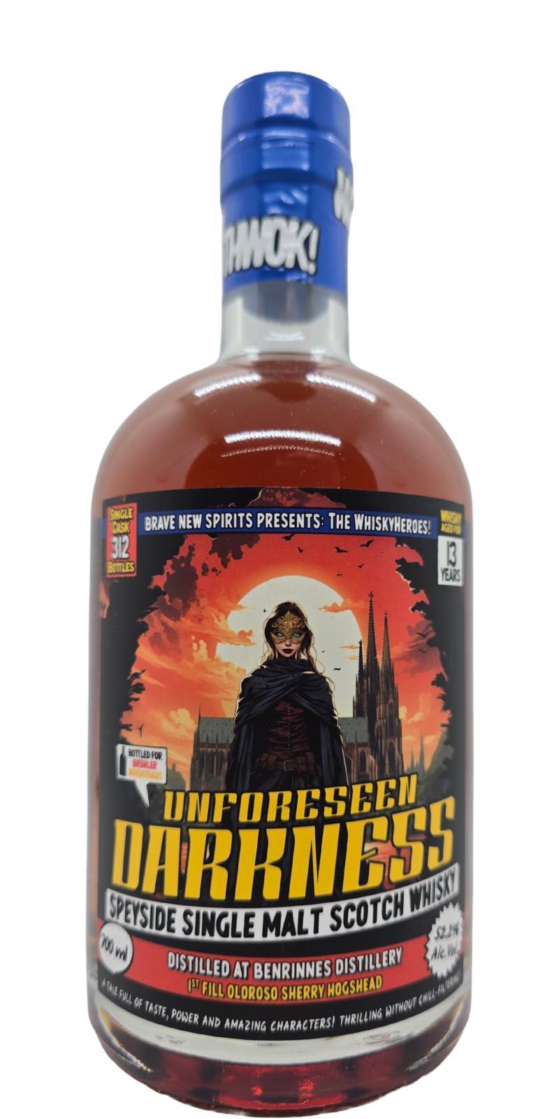 Benrinnes 13-year-old BNSp Whiskyhereos Unforeseen Darkness