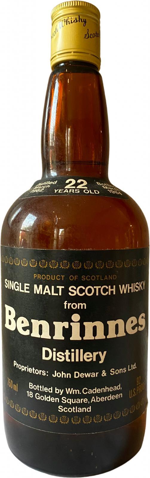 Benrinnes 1962 CA Dumpy Bottle
