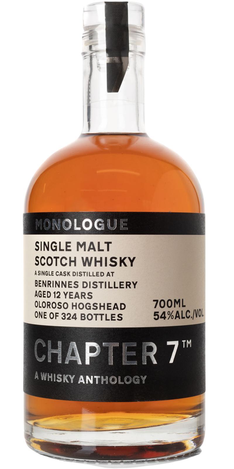 Benrinnes 2009 Ch7 A Whisky Anthology - Monologue
