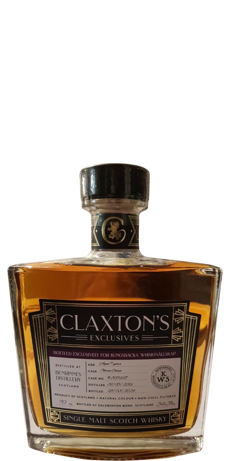 Benrinnes 2016 Cl Claxton's Exclusives