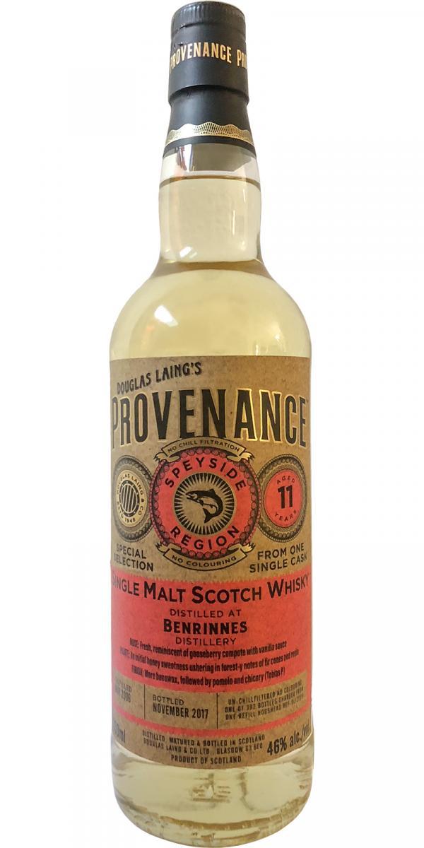 Benrinnes 2006 DL Provenance