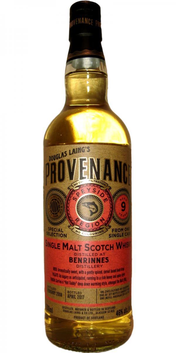 Benrinnes 2008 DL Provenance