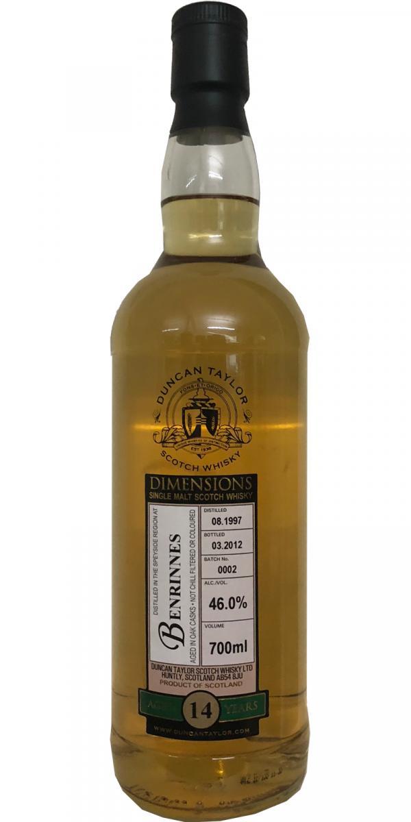 Benrinnes 1997 DT Dimensions