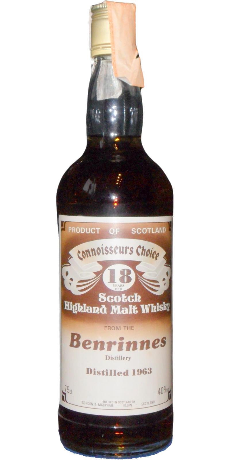 Benrinnes 1963 GM Connoisseurs Choice