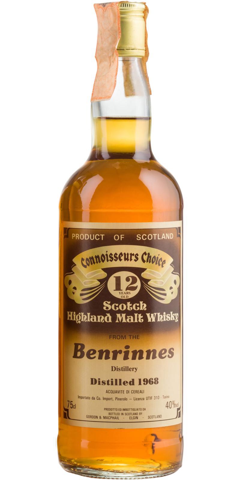 Benrinnes 1968 GM Connoisseurs Choice