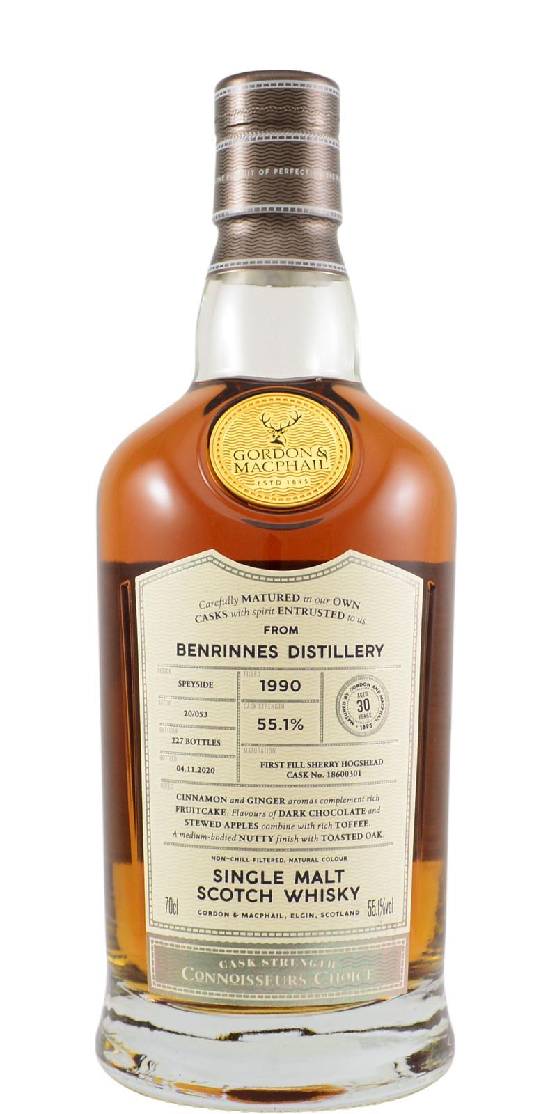 Benrinnes 1990 GM Connoisseurs Choice - Cask Strength