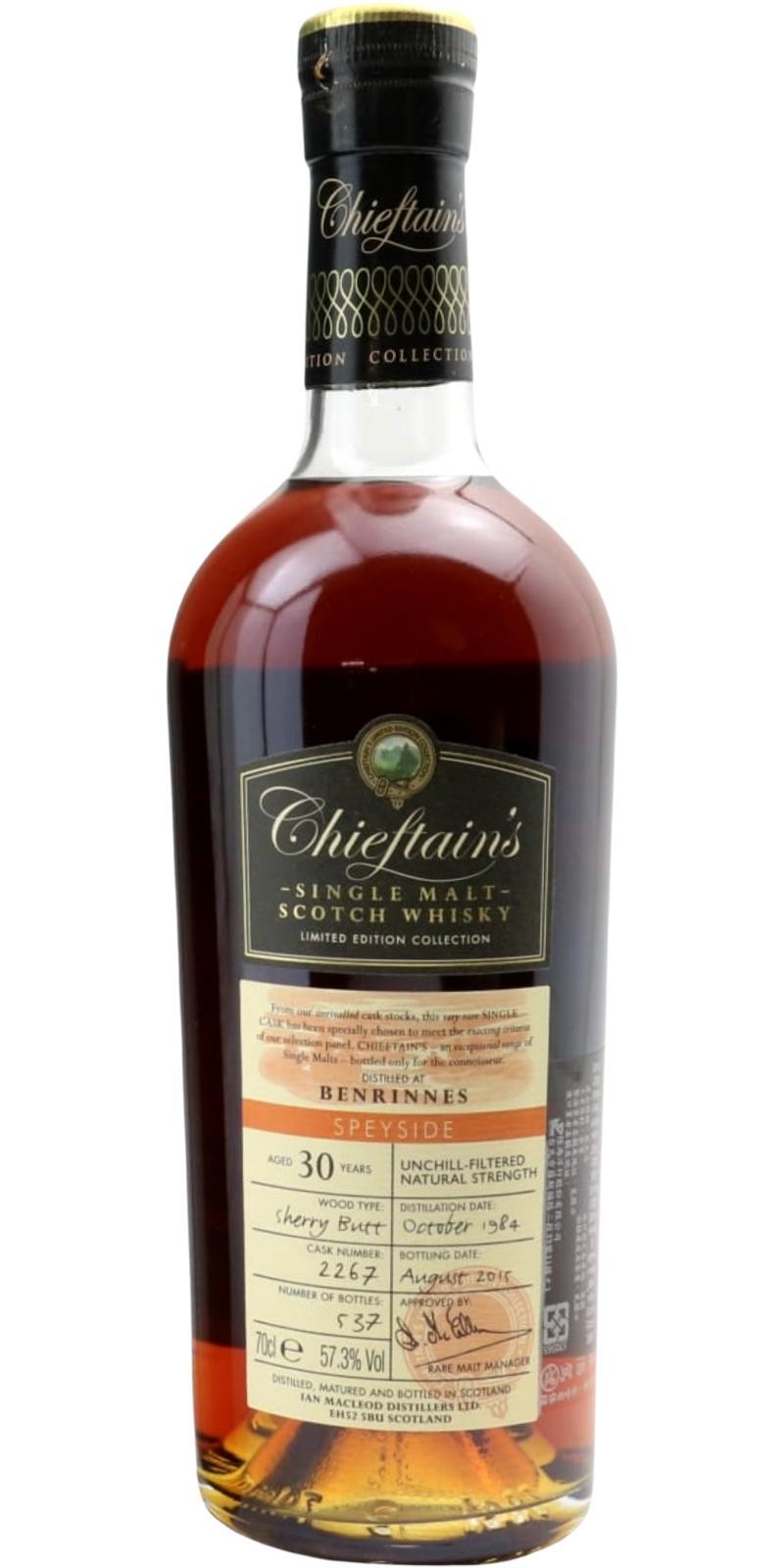 Benrinnes 1984 IM Chieftain's