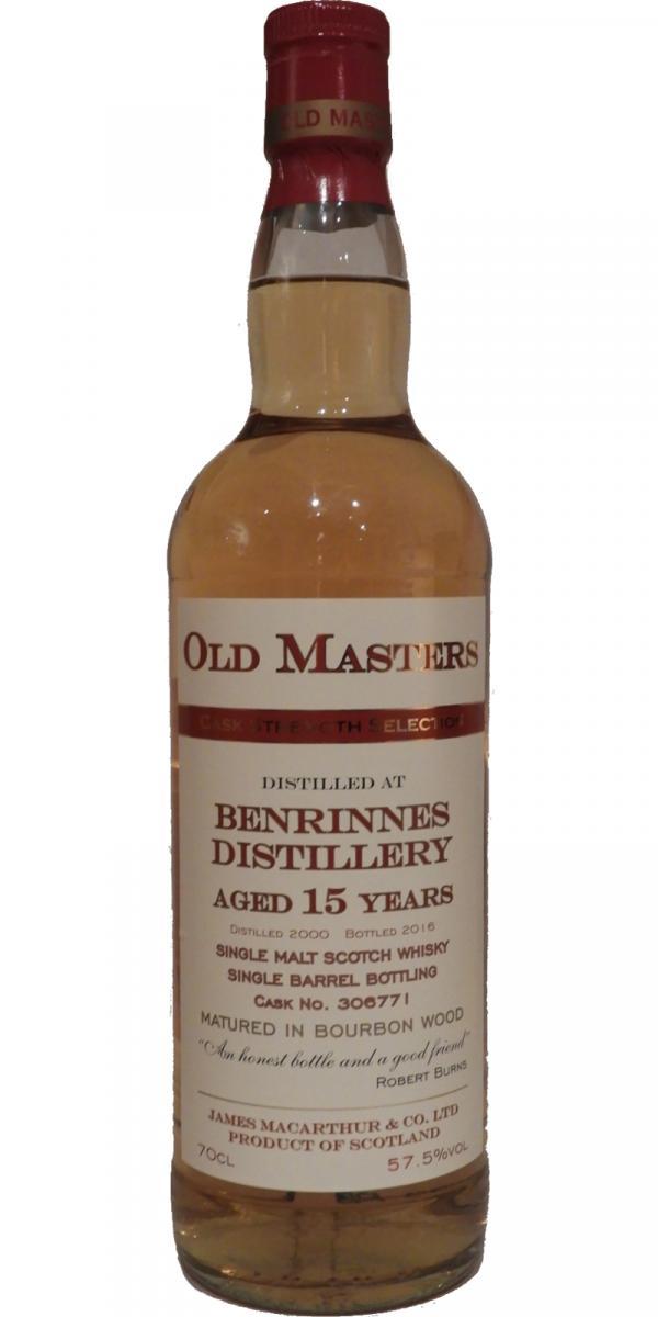 Benrinnes 2000 JM Old Masters - Cask Strength Selection