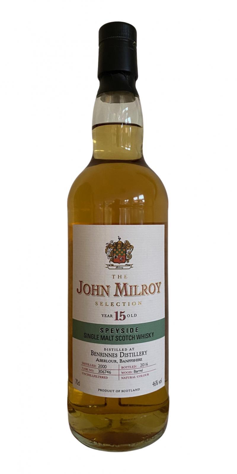 Benrinnes 2000 JY The John Milroy Selection