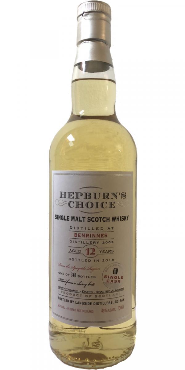 Benrinnes 2005 LsD Hepburn's Choice
