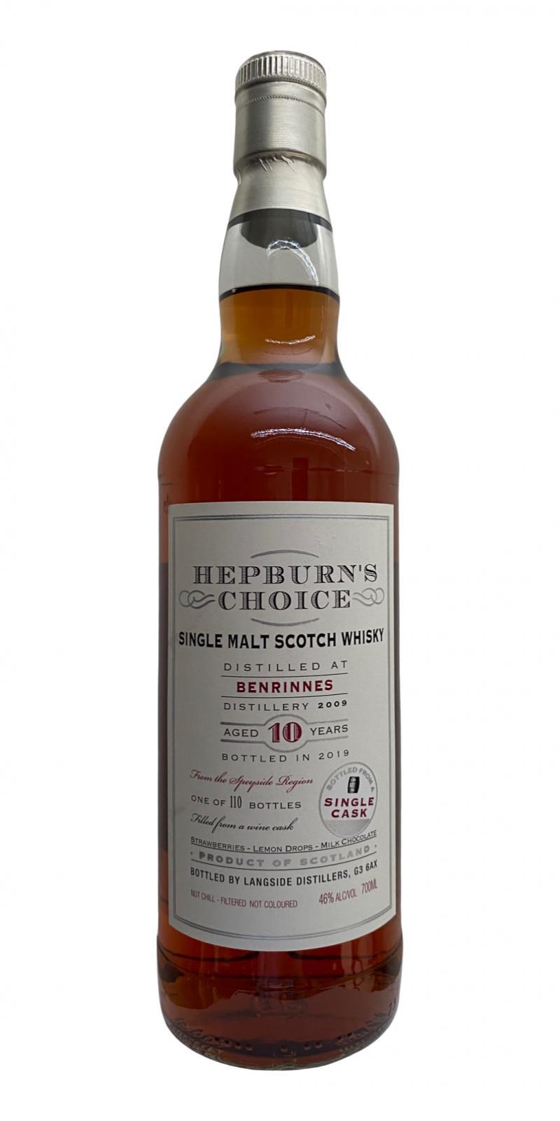 Benrinnes 2009 LsD Hepburn's Choice