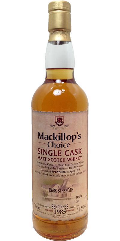 Benrinnes 1985 McC Single Cask - Cask Strength