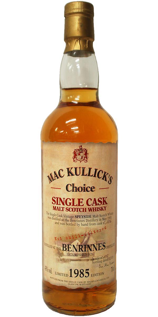 Benrinnes 1985 McC Mac Kullick's Choice - Single Cask