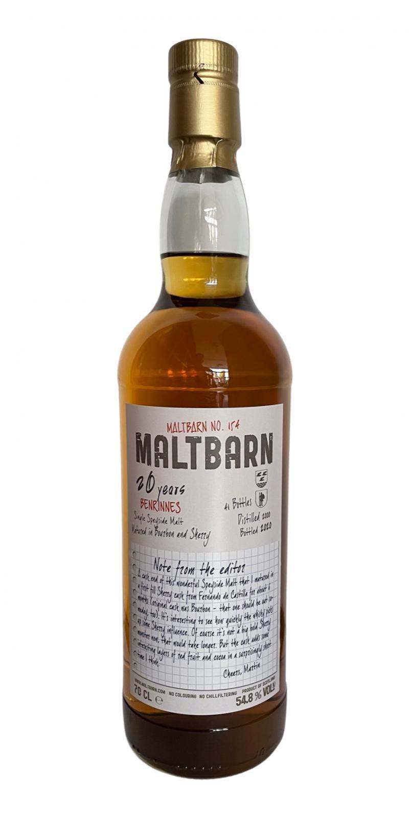 Benrinnes 2000 MBa No. 154