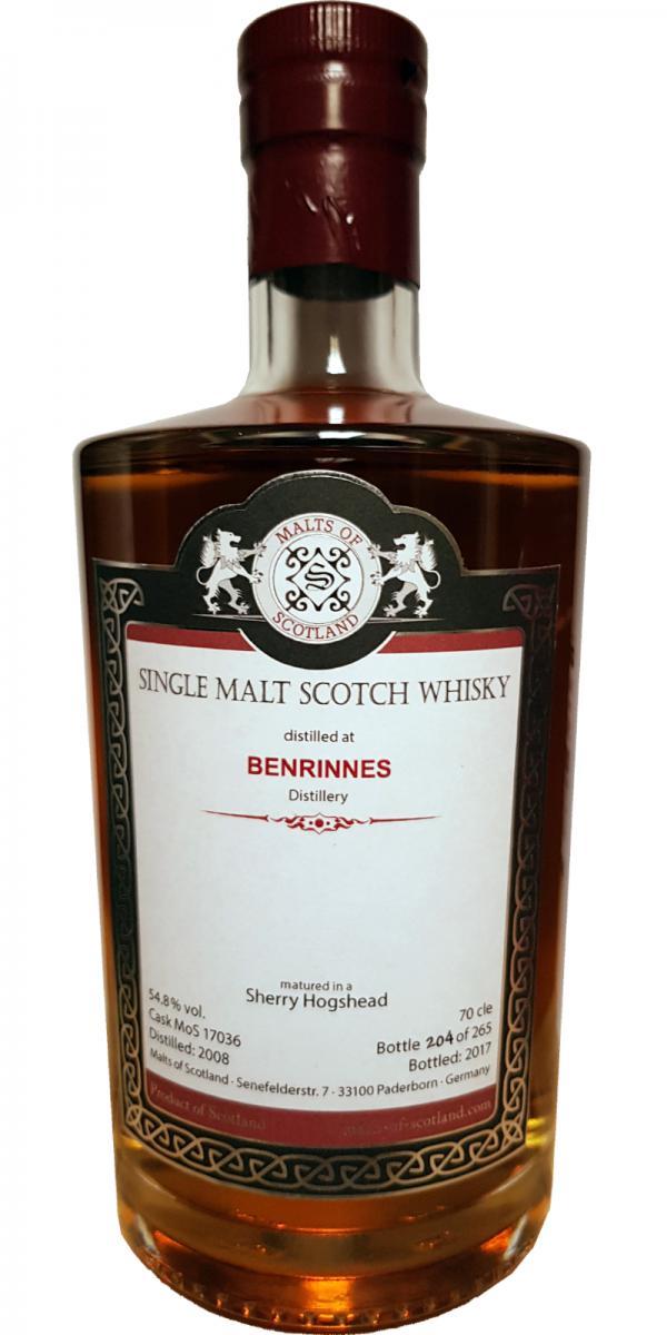 Benrinnes 2008 MoS