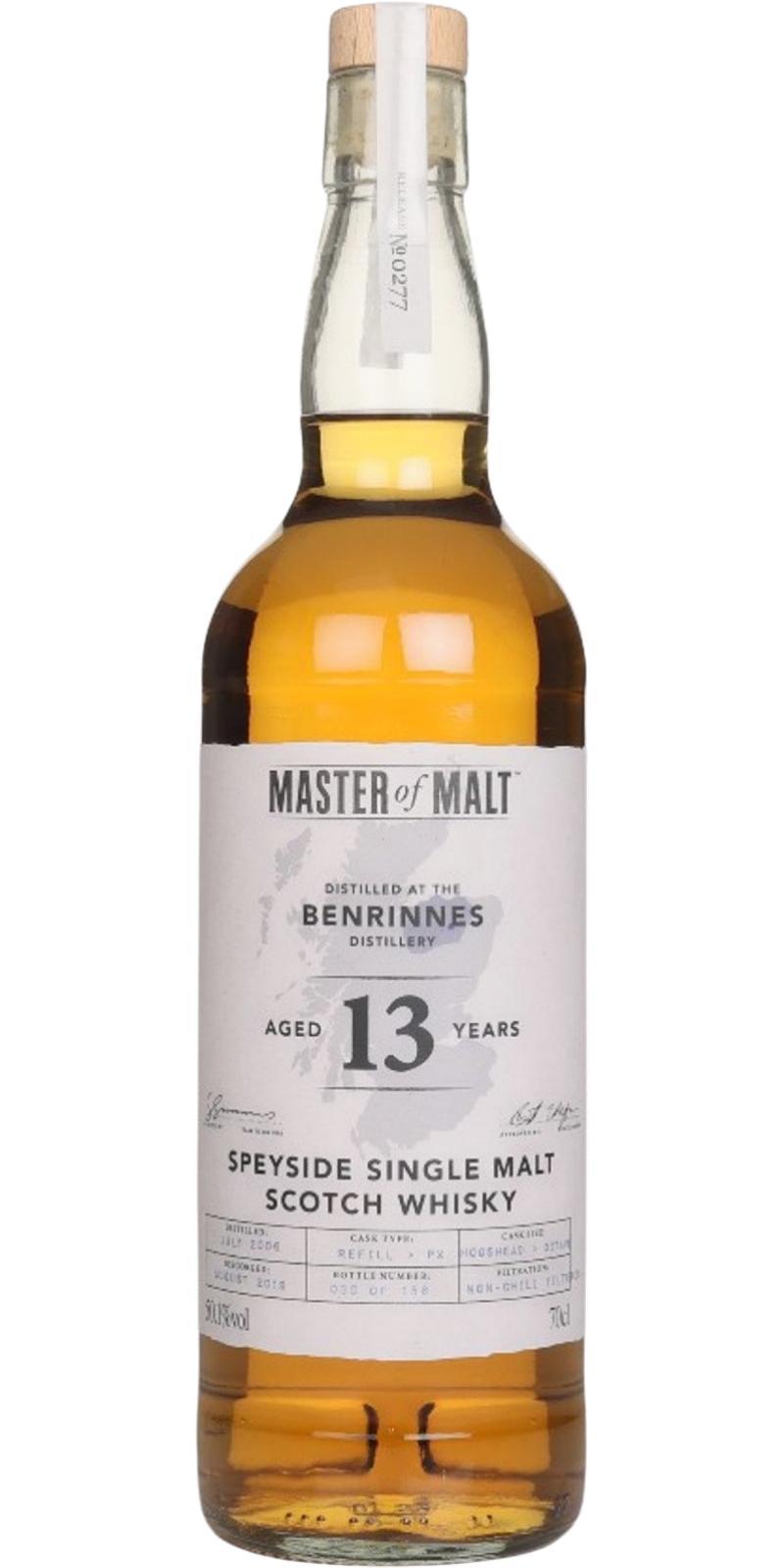 Benrinnes 2006 MoM Master of Malt Collection