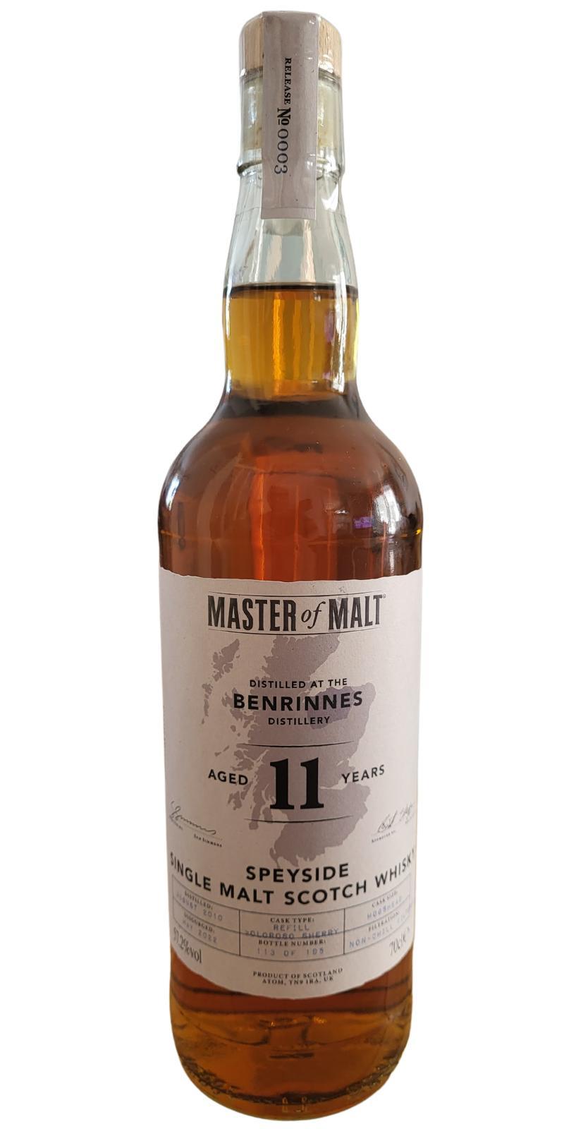 Benrinnes 2010 MoM Single Cask Series