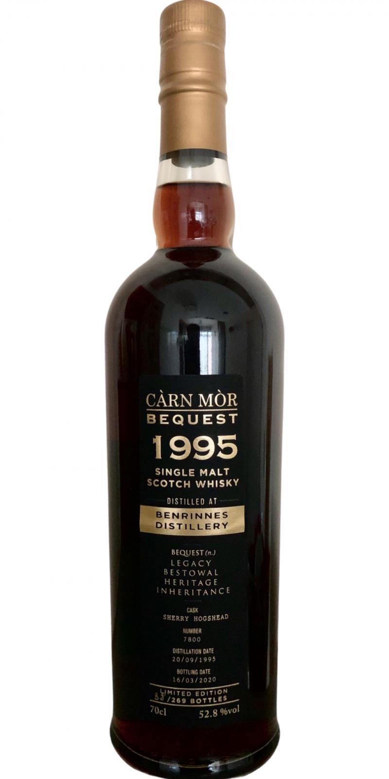 Benrinnes 1995 MMcK Càrn Mòr - Bequest