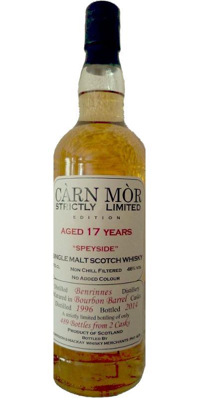 Benrinnes 1996 MMcK Càrn Mòr - Strictly Limited Edition