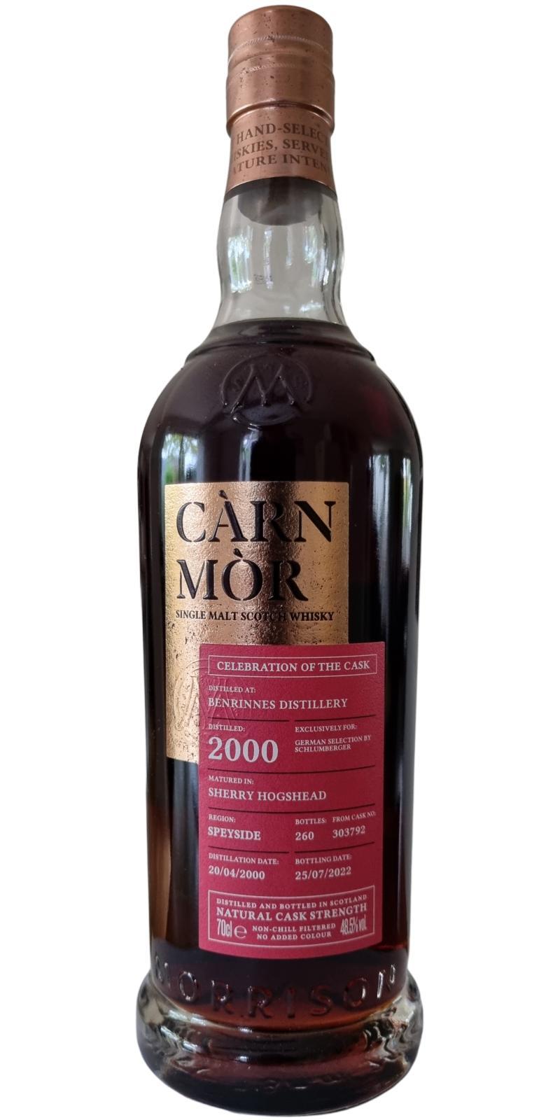 Benrinnes 2000 MSWD Càrn Mòr Celebration of the Cask