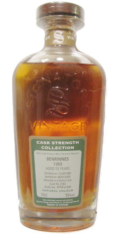 Benrinnes 1989 SV Cask Strength Collection