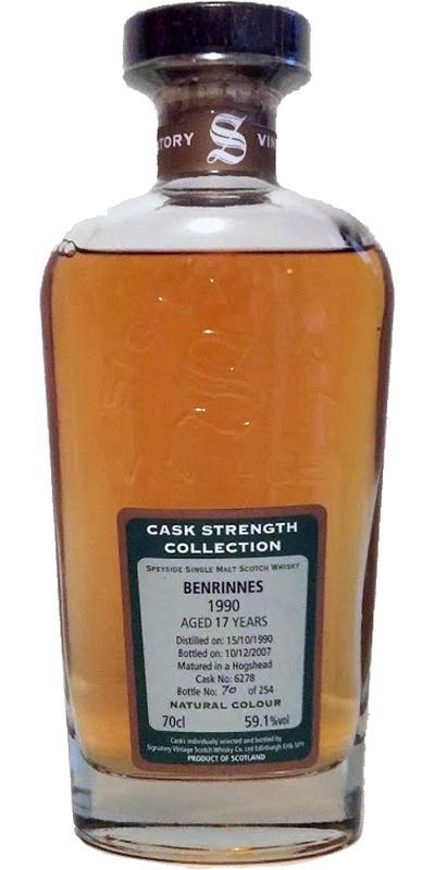 Benrinnes 1990 SV Cask Strength Collection