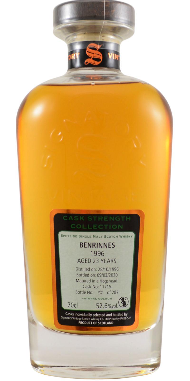 Benrinnes 1996 SV Cask Strength Collection