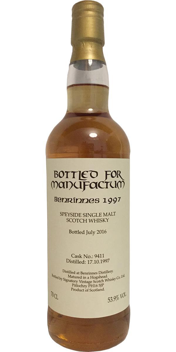 Benrinnes 1997 SV Bottled for Manufactum