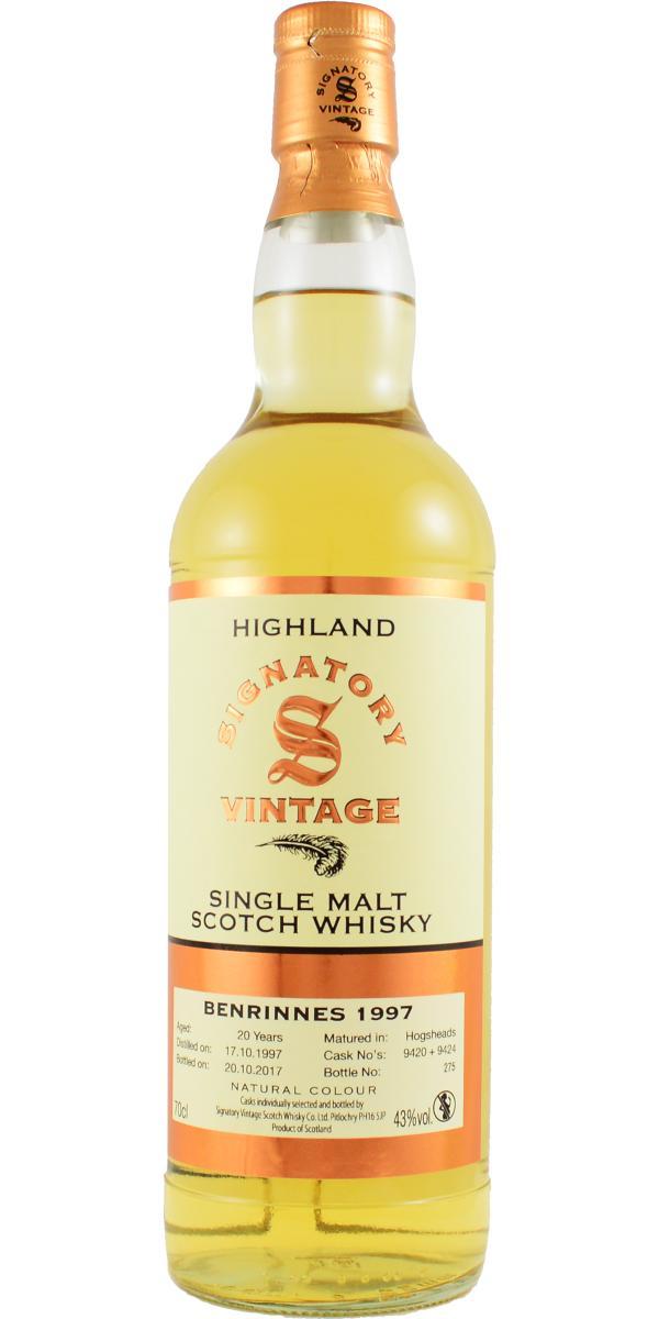 Benrinnes 1997 SV Vintage Collection