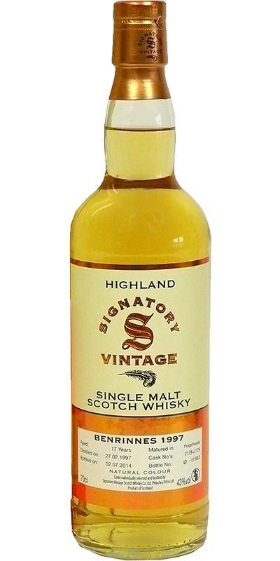 Benrinnes 1997 SV Vintage Collection