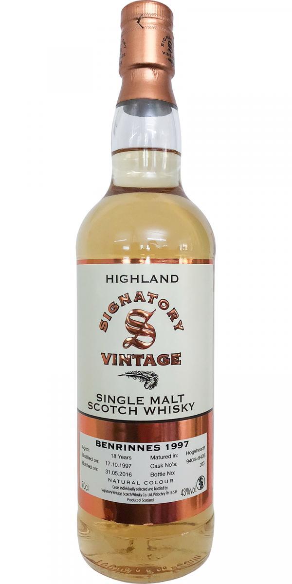 Benrinnes 1997 SV Vintage Collection
