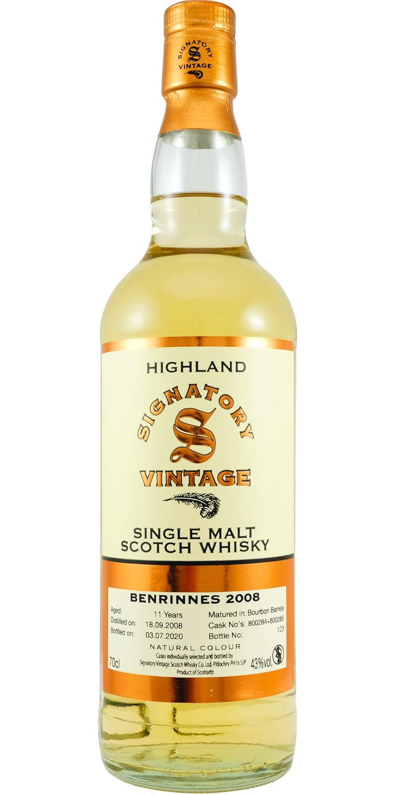 Benrinnes 2008 SV Vintage Collection