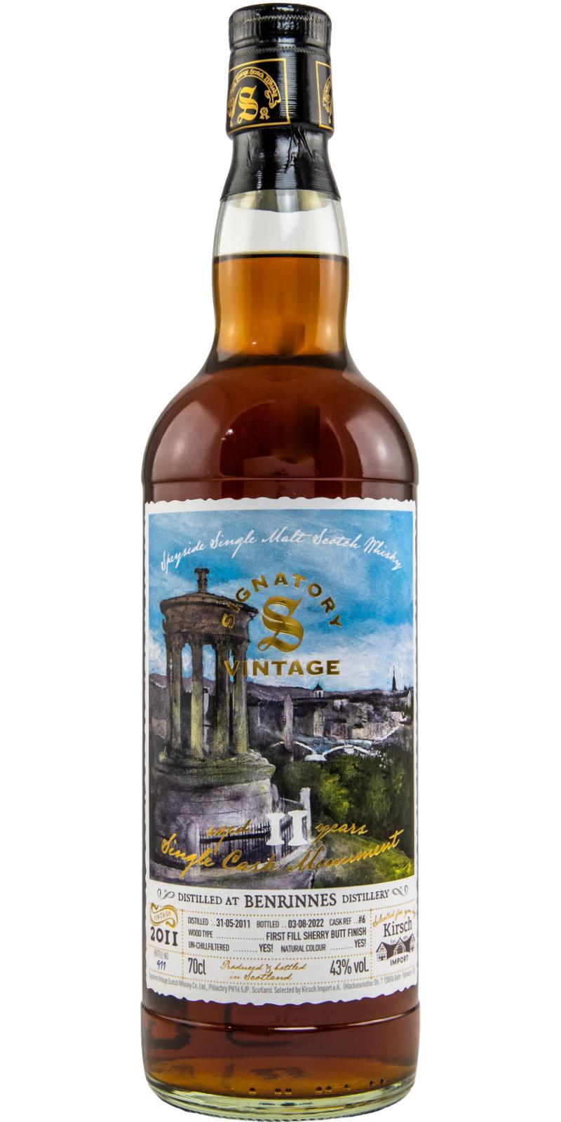 Benrinnes 2011 SV Vintage Collection