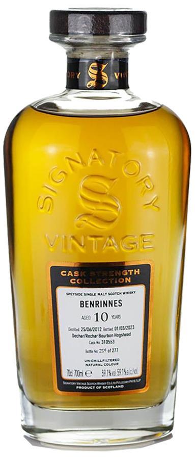 Benrinnes 2012 SV Cask Strength Collection