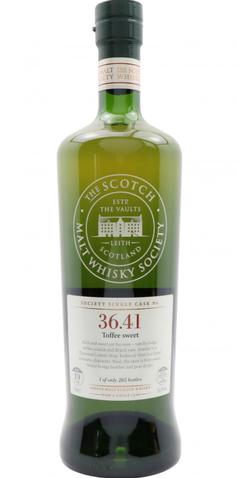 Benrinnes 1988 SMWS 36.41 Toffee sweet
